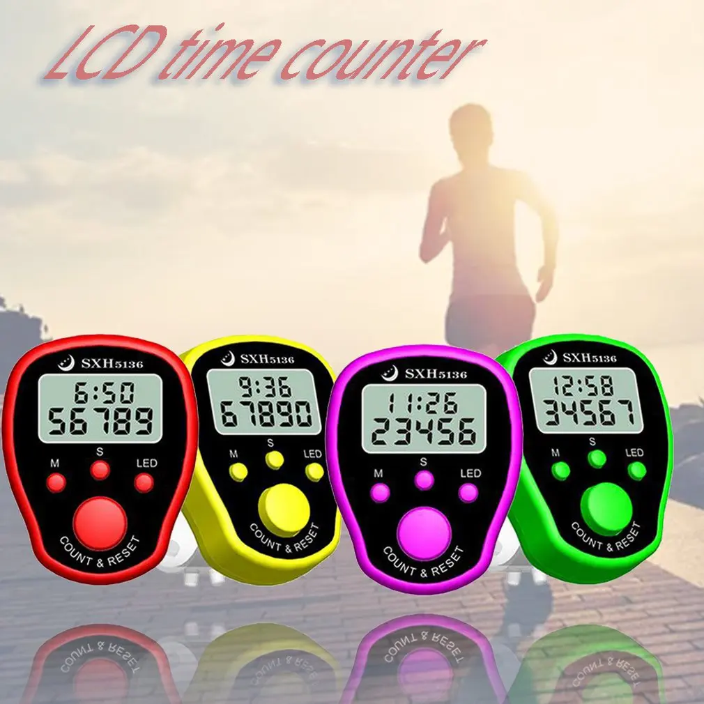 Finger Counter Clock LCD Electronic Digital Tally Counters with Time Digital Handheld Sports Stopwatch Time Clock Alarm
Finger Counter Clock LCD Electronic Digital Tally Counters with Time Digital Handheld Sports Stopwatch Time Clock Alarm
