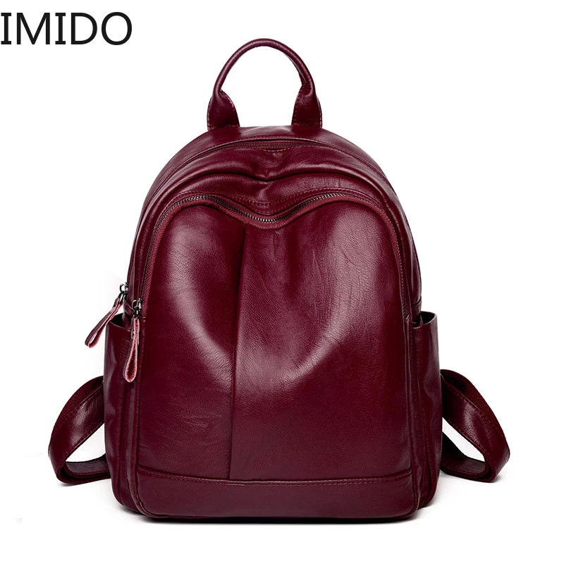 2019 Women Soft Leather Backpacks High Quality Vintage Bagpack Ladies Sac A Dos School Bags for Girls Female Travel Shoulder Bag
2019 Women Soft Leather Backpacks High Quality Vintage Bagpack Ladies Sac A Dos School Bags for Girls Female Travel Shoulder Bag