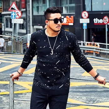 2019 tide brand Large size 5XL 6XL 7XL Men's Sweater Men's Loose Black Bottoming Shirt Autumn and Winter Casual Pullover
2019 tide brand Large size 5XL 6XL 7XL Men's Sweater Men's Loose Black Bottoming Shirt Autumn and Winter Casual Pullover