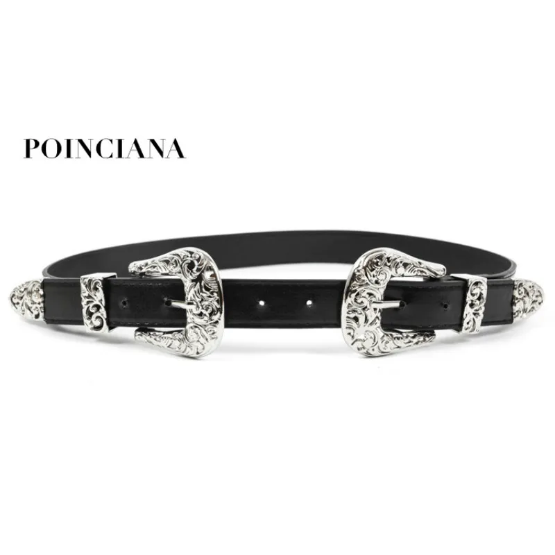 

women's belt ceinture femme de marque luxe cintura donna cinturones para las mujeres European punk rock vintage carved for dress