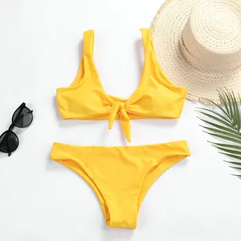 Swimwear Women Yellow Bikini 2020 Sexy Bikini Push Up Solid Bathing Suit Women Beachwear Bow Swiming Suit Womens Bikinis 2020
Swimwear Women Yellow Bikini 2020 Sexy Bikini Push Up Solid Bathing Suit Women Beachwear Bow Swiming Suit Womens Bikinis 2020