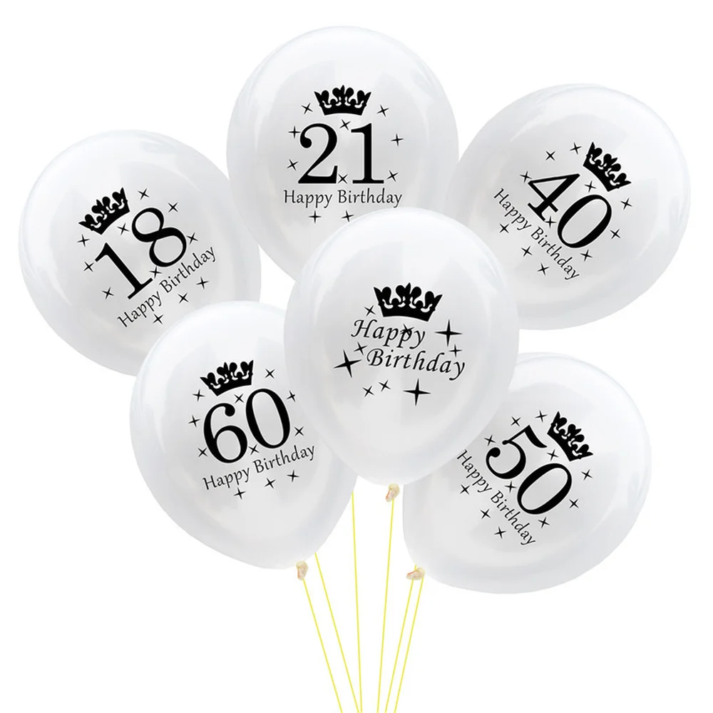 10Pcs Age Transparent Balloons Air 18 21 30 40 50 60 Years Happy Birthday Party Decorations Adult Helium Clear Balloons
10Pcs Age Transparent Balloons Air 18 21 30 40 50 60 Years Happy Birthday Party Decorations Adult Helium Clear Balloons