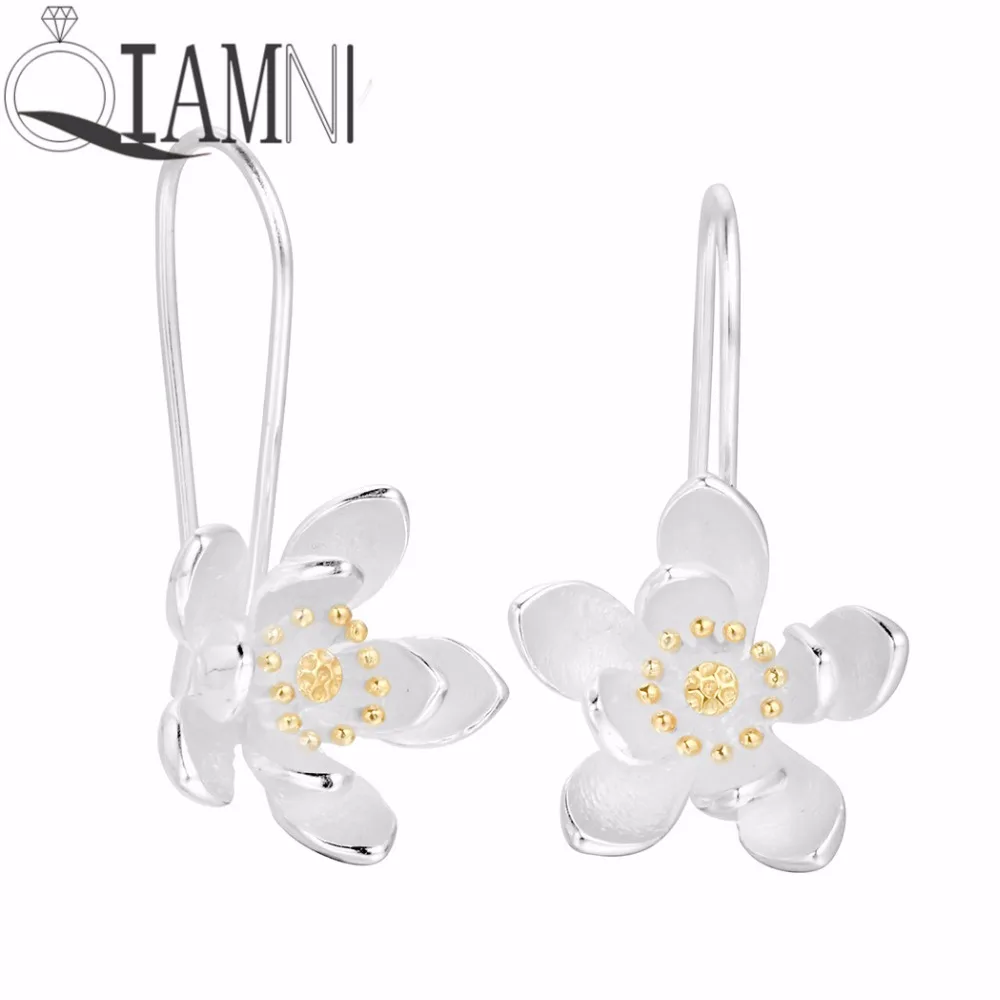QIAMNI Women's Beautiful Lotus Flower Piercing Dangle Earring Girl Wedding Gift Brincos Minimalist Jewelry
QIAMNI Women's Beautiful Lotus Flower Piercing Dangle Earring Girl Wedding Gift Brincos Minimalist Jewelry