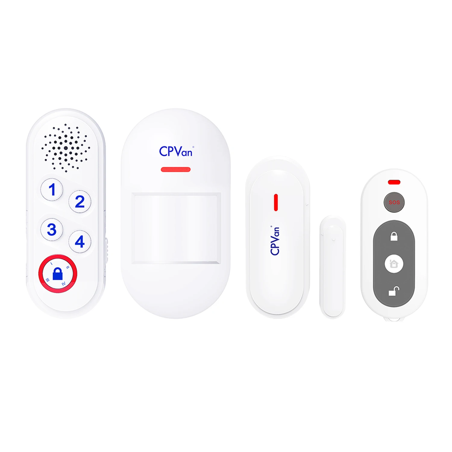 CPVAN Home Alarm System Support Door Alarm Pet Immune Motion Alarm 100dB alert Expandable DIY Home Security System Kits
CPVAN Home Alarm System Support Door Alarm Pet Immune Motion Alarm 100dB alert Expandable DIY Home Security System Kits
