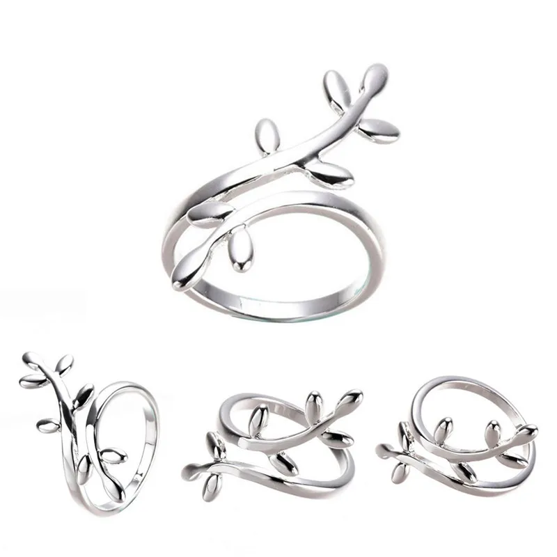 1 pcs US Size 7 Fashion Women Jewelry Silver Plated Branch Leaf Ring Open Finger Rings
1 pcs US Size 7 Fashion Women Jewelry Silver Plated Branch Leaf Ring Open Finger Rings