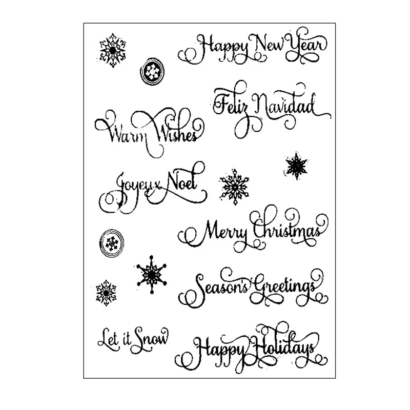 Merry Xmas snow flakes Transparent clear stamp rubber seal for DIY Scrapbooking/Card making/photo Album decoration
Merry Xmas snow flakes Transparent clear stamp rubber seal for DIY Scrapbooking/Card making/photo Album decoration