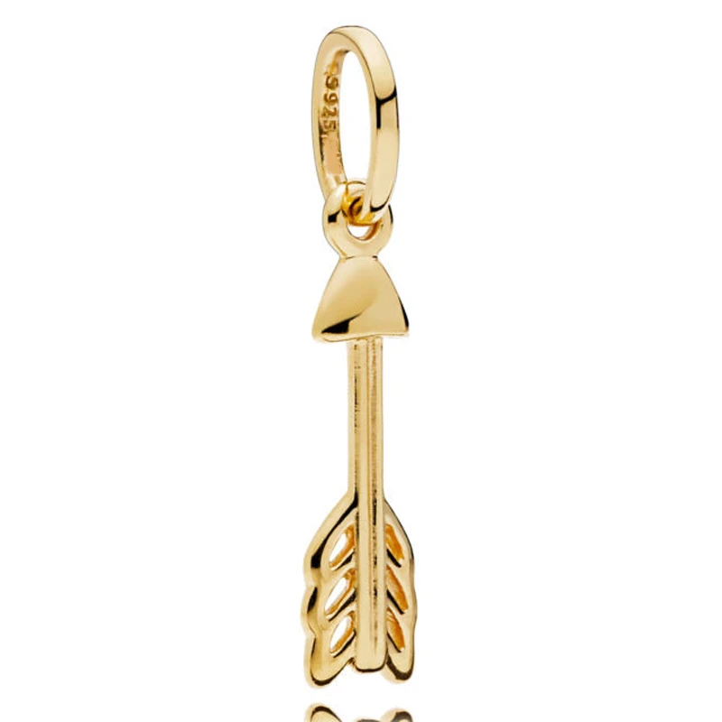 New 925 Sterling Silver Bead Charm Gold Color Shine Arrow Of Cupid Pendant Beads Fit Pandora Bracelet Bangle Diy Jewelry
New 925 Sterling Silver Bead Charm Gold Color Shine Arrow Of Cupid Pendant Beads Fit Pandora Bracelet Bangle Diy Jewelry