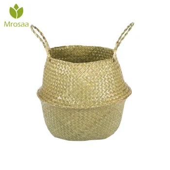 Hot Natural Seagrass Household Foldable Woven Garden Flower Vase Hanging Basket Storage PotWith Handle Storage Bellied Basket
Hot Natural Seagrass Household Foldable Woven Garden Flower Vase Hanging Basket Storage PotWith Handle Storage Bellied Basket