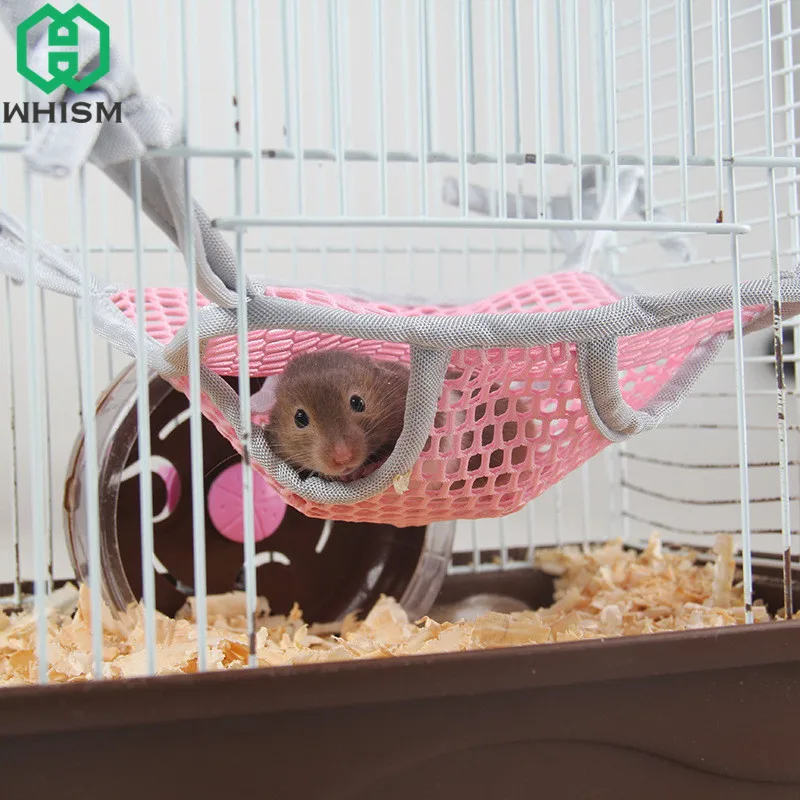 WHISM Double Layer Pet Hammock Breathable Mesh Sewing Mat Hamster Hammocks Squirrel Rabbit Hanging Bed Small Animal Pet Cage Net
WHISM Double Layer Pet Hammock Breathable Mesh Sewing Mat Hamster Hammocks Squirrel Rabbit Hanging Bed Small Animal Pet Cage Net