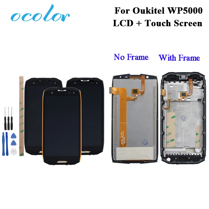 ocolor For Oukitel WP5000 LCD Display and Touch Screen +Frame Digitizer Assembly Replacement +Tools +Adhesive For Oukitel WP5000
ocolor For Oukitel WP5000 LCD Display and Touch Screen +Frame Digitizer Assembly Replacement +Tools +Adhesive For Oukitel WP5000