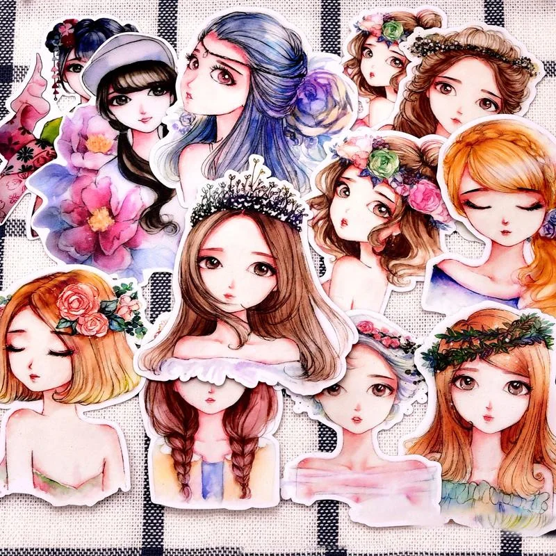 13pcs Cute Kawaii self made Youth girls scrapbooking for Phone Luggage Cartoon fairy Paper stickers / Waterproof stickers
13pcs Cute Kawaii self made Youth girls scrapbooking for Phone Luggage Cartoon fairy Paper stickers / Waterproof stickers