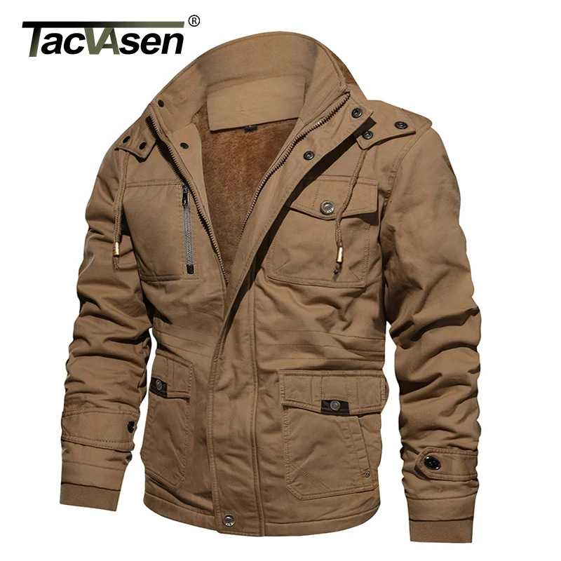 TACVASEN Military Jacket Men Winter Thick Cargo Jacket Coat Thermal Fleece Pilot Jackets Air Force Casual Windbreaker for Men
TACVASEN Military Jacket Men Winter Thick Cargo Jacket Coat Thermal Fleece Pilot Jackets Air Force Casual Windbreaker for Men