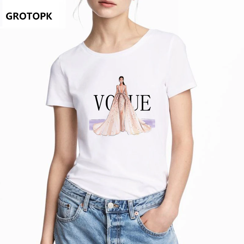 Vogue Beauty Female T-shirt White T-shirt for Women Summer Short Sleeve Princess Print Tumblr T Shirt New Arrival 2019 Top Tees
Vogue Beauty Female T-shirt White T-shirt for Women Summer Short Sleeve Princess Print Tumblr T Shirt New Arrival 2019 Top Tees