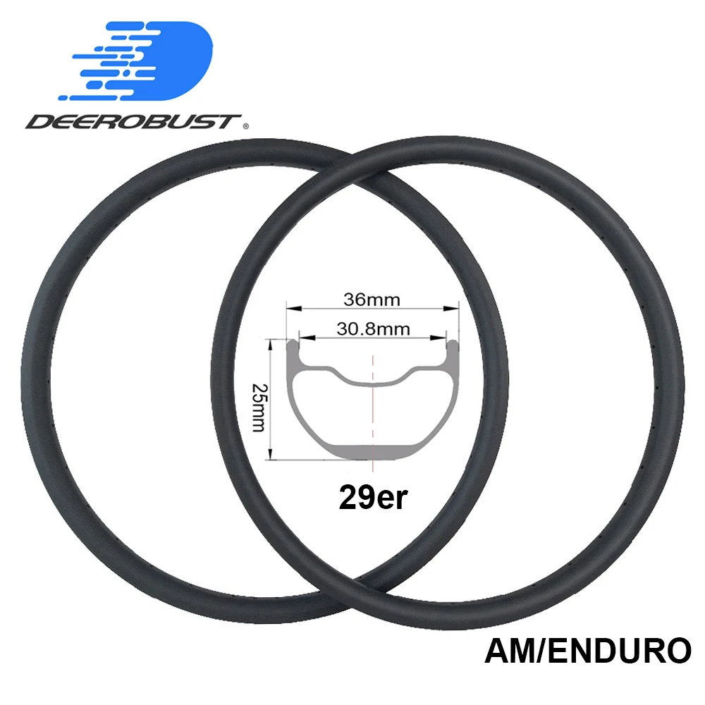 460g 29er All Mountain/ENDURO 25mm x 36mm Bike Carbon Rims Bicycle Rim MTB Hookless Tubeless Clincher 29 inch Wheel 28 32 Holes
460g 29er All Mountain/ENDURO 25mm x 36mm Bike Carbon Rims Bicycle Rim MTB Hookless Tubeless Clincher 29 inch Wheel 28 32 Holes