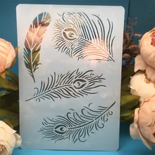 29*21cm A4 Peacock Feather DIY Craft Layering Stencils Painting Scrapbooking Stamping Embossing Album Paper Card Template
29*21cm A4 Peacock Feather DIY Craft Layering Stencils Painting Scrapbooking Stamping Embossing Album Paper Card Template