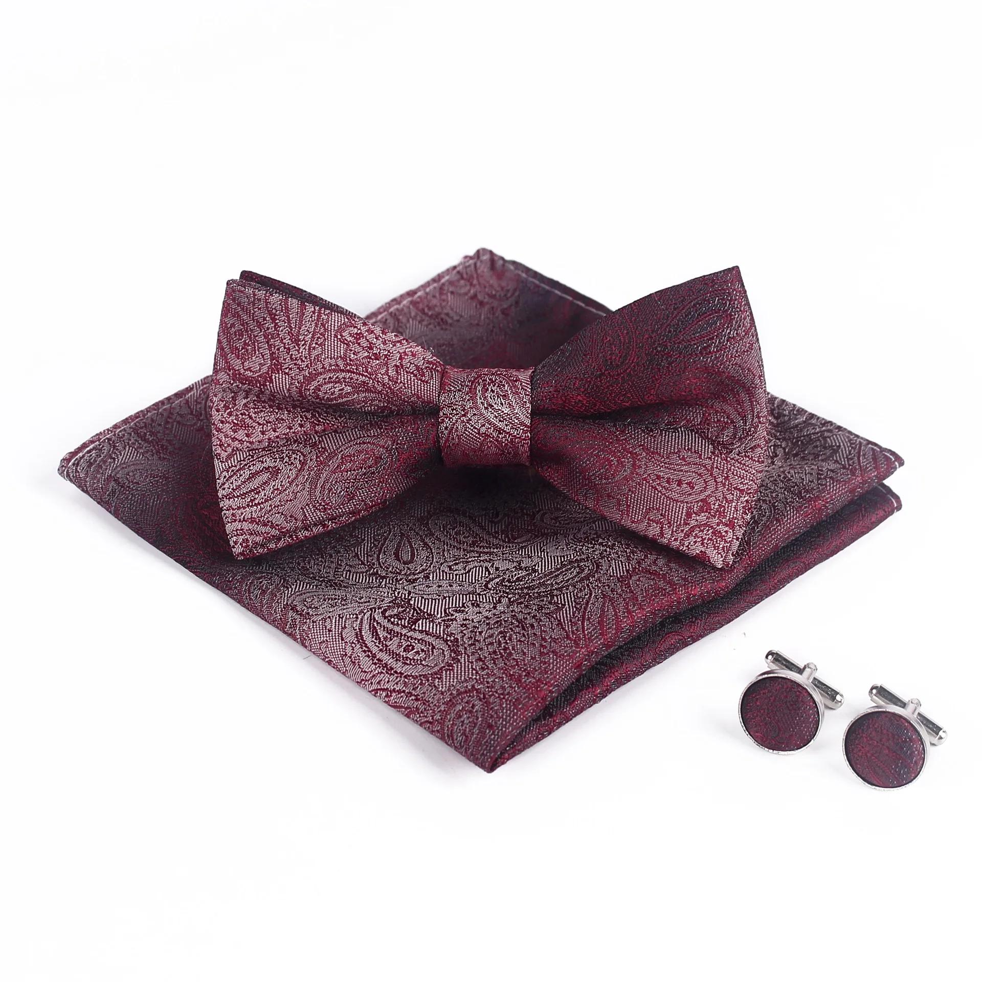 Bridegroom Wedding Party Business Tuxedo Suit Burgundy Black Gray Gothic Pocket Square Towel Handkerchief Cuff Links Bow Tie Set
Bridegroom Wedding Party Business Tuxedo Suit Burgundy Black Gray Gothic Pocket Square Towel Handkerchief Cuff Links Bow Tie Set