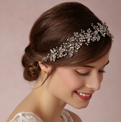 Hot sale SLBRIDAL Classic Crystal and Pearls Wedding Headpiece Hair Vine Hair accessories Headband Bridal Headdress
Hot sale SLBRIDAL Classic Crystal and Pearls Wedding Headpiece Hair Vine Hair accessories Headband Bridal Headdress