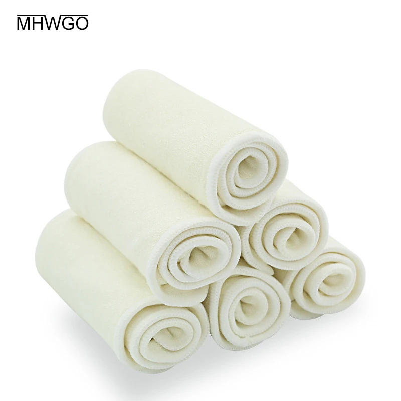 Фото MHWGO Baby Cloth diaper Reusable Diapers Bamboo Fber Cotton Panties Washable Diaper For Potty Training | Мать и ребенок