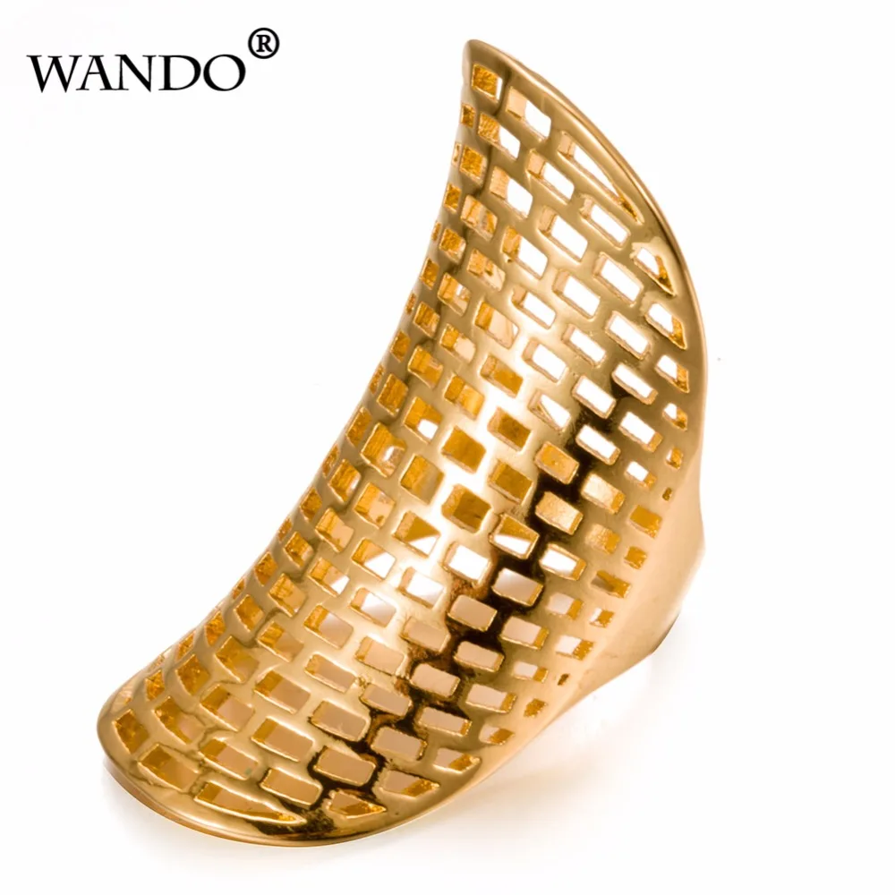 WANDO Hollow Out 24K Gold Big Rings For Women Wedding gift ringNigeria Africa Ethiopia New Arrival Fashion Exaggerate
WANDO Hollow Out 24K Gold Big Rings For Women Wedding gift ringNigeria Africa Ethiopia New Arrival Fashion Exaggerate