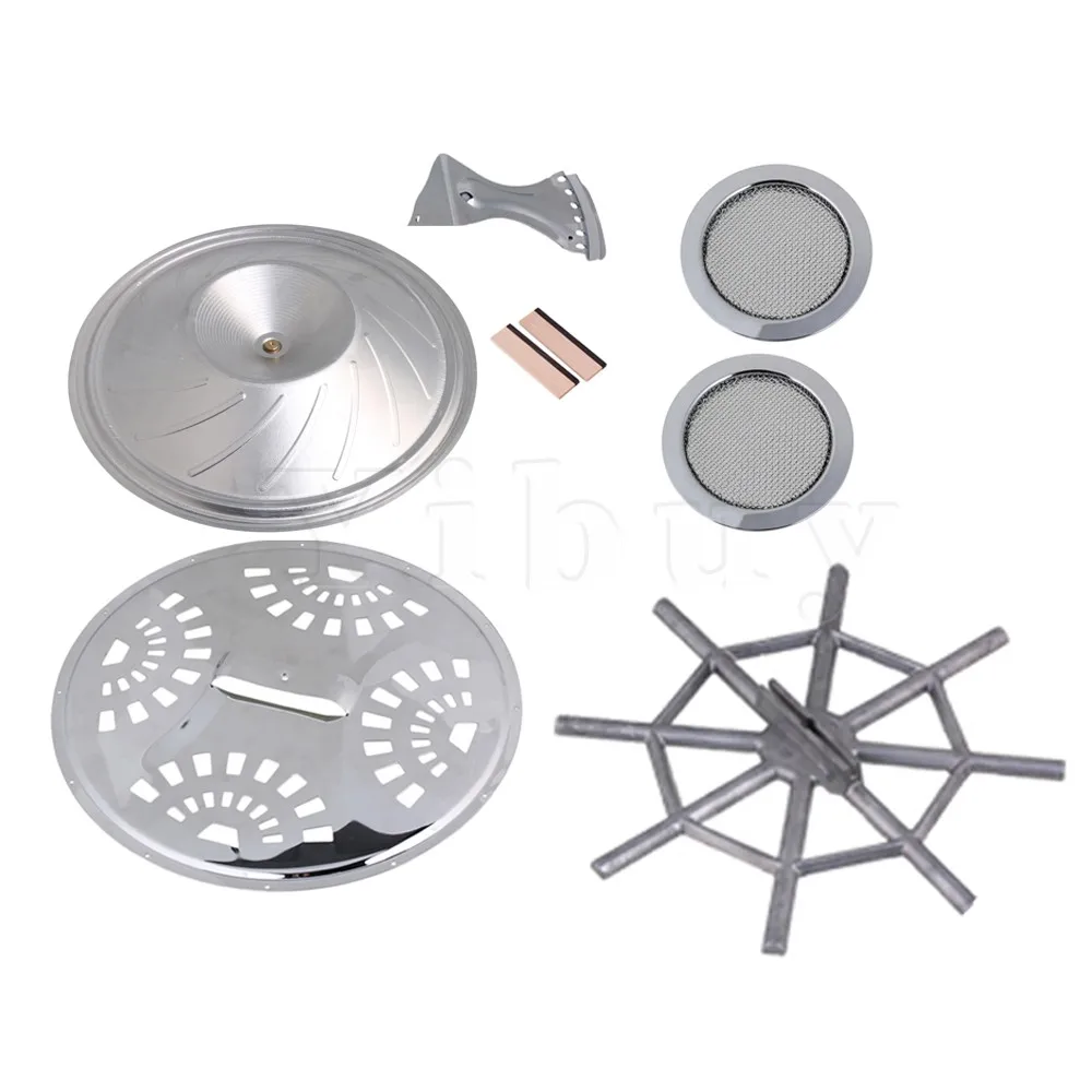 Yibuy 8pcs Resonator Cones Soundhole Screens Tailpiece Bridge Saddle for Dobro Guitar
Yibuy 8pcs Resonator Cones Soundhole Screens Tailpiece Bridge Saddle for Dobro Guitar