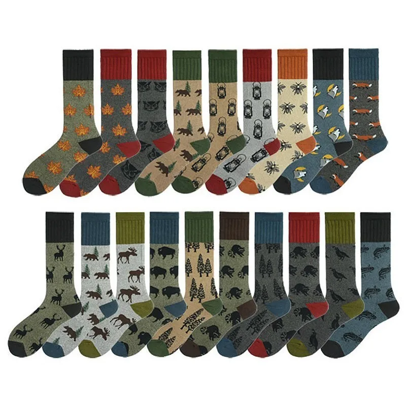 Fashion Men Happy Socks Funny Cartoon Deer Forest Animal Creative Pattern Sokken Combed Cotton Breathable Wedding Gift Dress
Fashion Men Happy Socks Funny Cartoon Deer Forest Animal Creative Pattern Sokken Combed Cotton Breathable Wedding Gift Dress