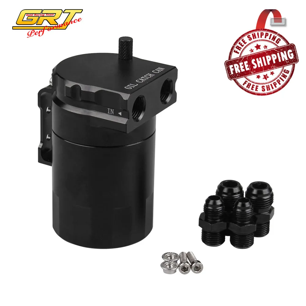 Free Shipping Baffled Aluminum Oil Catch Can Reservoir Tank Oil Tank Universal with 2pcs an6 and an8 adapters occ024-z-bk+occ027
Free Shipping Baffled Aluminum Oil Catch Can Reservoir Tank Oil Tank Universal with 2pcs an6 and an8 adapters occ024-z-bk+occ027