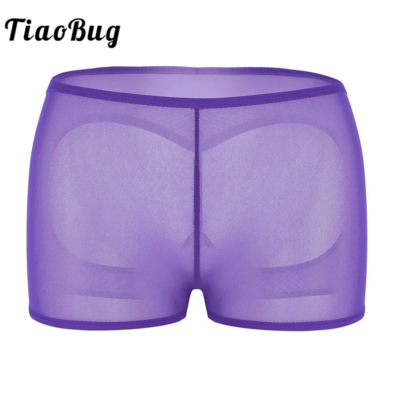 TiaoBug Women Lingerie Sheer Mesh Open Butt Seamless Stretchy Boxer Underwear Women See Trough Erotic Panties Sexy Costumes
TiaoBug Women Lingerie Sheer Mesh Open Butt Seamless Stretchy Boxer Underwear Women See Trough Erotic Panties Sexy Costumes