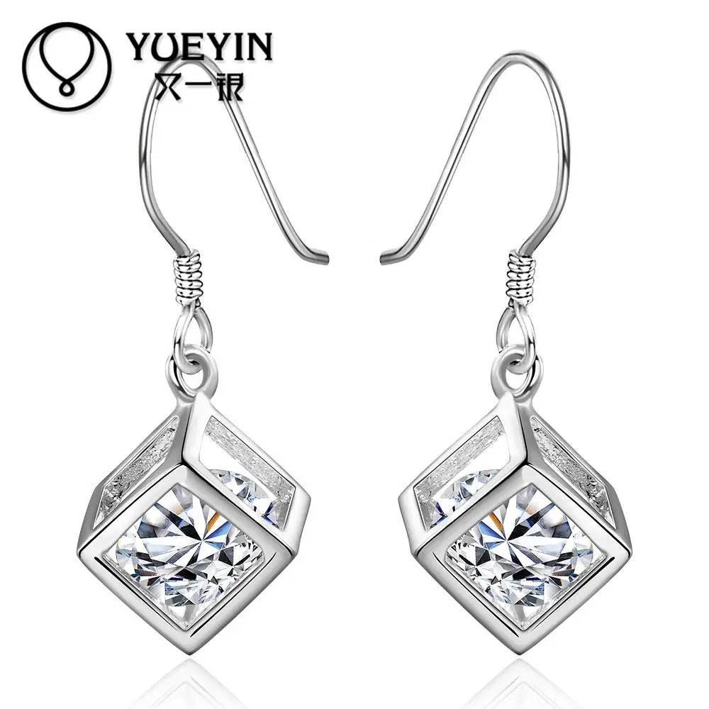 Trendy Romantic earrings Wholesale silver plated long Dangle earrings for women wedding jewelry brilliant bijoux
Trendy Romantic earrings Wholesale silver plated long Dangle earrings for women wedding jewelry brilliant bijoux