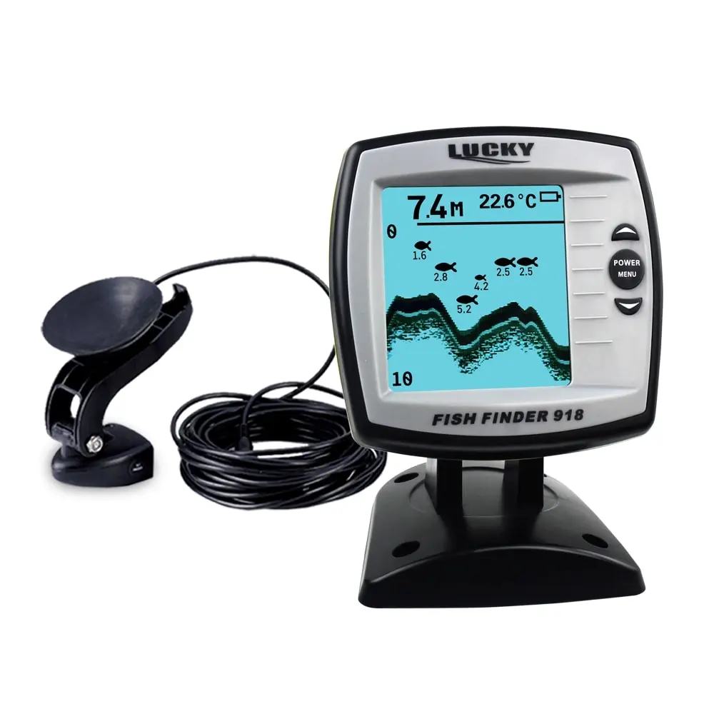 LUCKY FF918-WLS Fishing Finder 300m/980ft Depth Fish Finder Sonar Frequency 125KHz Echo Sounders Boat Fish Finder Fishfinders
LUCKY FF918-WLS Fishing Finder 300m/980ft Depth Fish Finder Sonar Frequency 125KHz Echo Sounders Boat Fish Finder Fishfinders