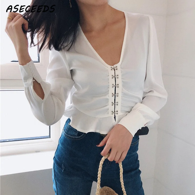 2019 Summer shirt vintage womens tops and blouses elegant peplum top ruffle silk white blouse long sleeve ladies tops
2019 Summer shirt vintage womens tops and blouses elegant peplum top ruffle silk white blouse long sleeve ladies tops