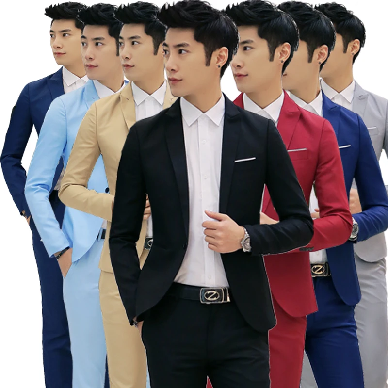 Fashion Custom made Jacket Formal Dress Mens Suit Set men casual wedding suits groom Korean Slim Fit Dress (coat)
Fashion Custom made Jacket Formal Dress Mens Suit Set men casual wedding suits groom Korean Slim Fit Dress (coat)