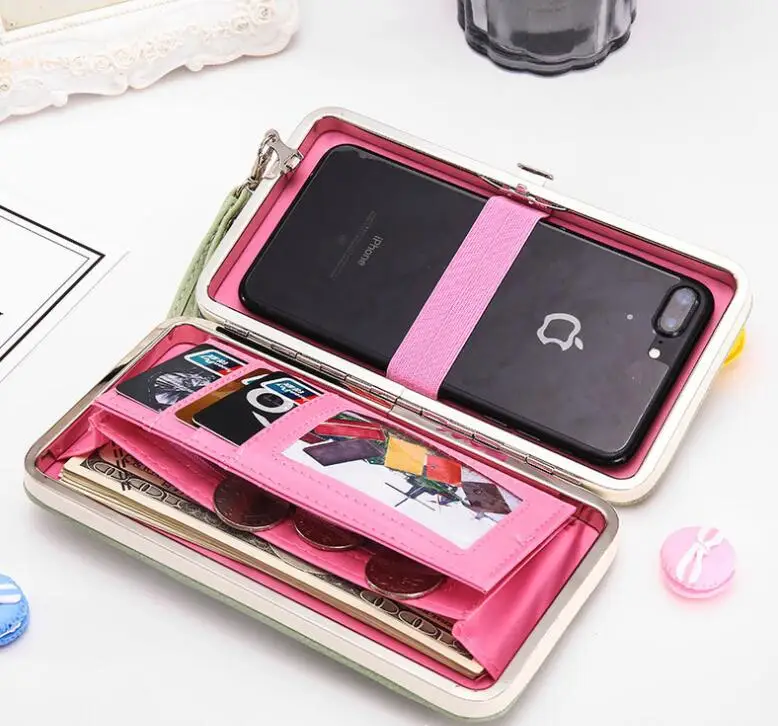Women's wallet Multipurpose Card package coin purse bow lunch box Change wallet ladies long pencil case phone bag women Clutch
Women's wallet Multipurpose Card package coin purse bow lunch box Change wallet ladies long pencil case phone bag women Clutch