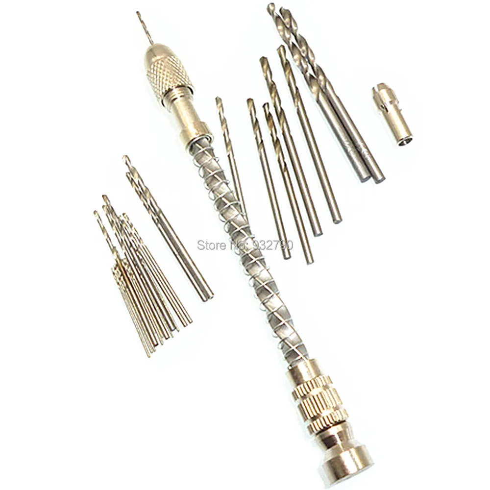 25pcs Metric High Speed Steel Twist Drill Bit Micro Hss Bit Jewellery Watch Repair Model Craft + Pin Vise Spiral Hand Push Drill
25pcs Metric High Speed Steel Twist Drill Bit Micro Hss Bit Jewellery Watch Repair Model Craft + Pin Vise Spiral Hand Push Drill
