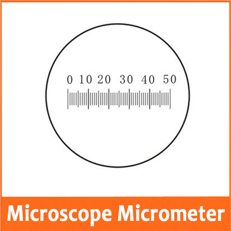 

0.1MM Microscope Stage Eyepiece Objective Lens Micrometer Glass slide Reticle Scale Measuring Microscope Micrometer Calibration