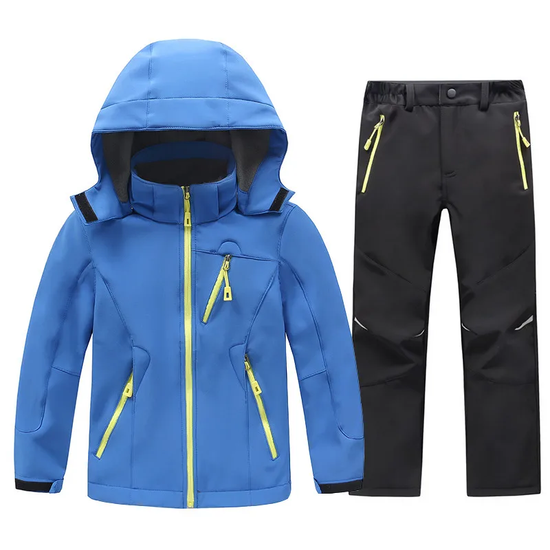 2018 Children Softshell Fleece Jackets and Pants Boys Girls Waterproof Rain Coat Outdoor Hiking Camping Jacket Kids Clothes Set
2018 Children Softshell Fleece Jackets and Pants Boys Girls Waterproof Rain Coat Outdoor Hiking Camping Jacket Kids Clothes Set
