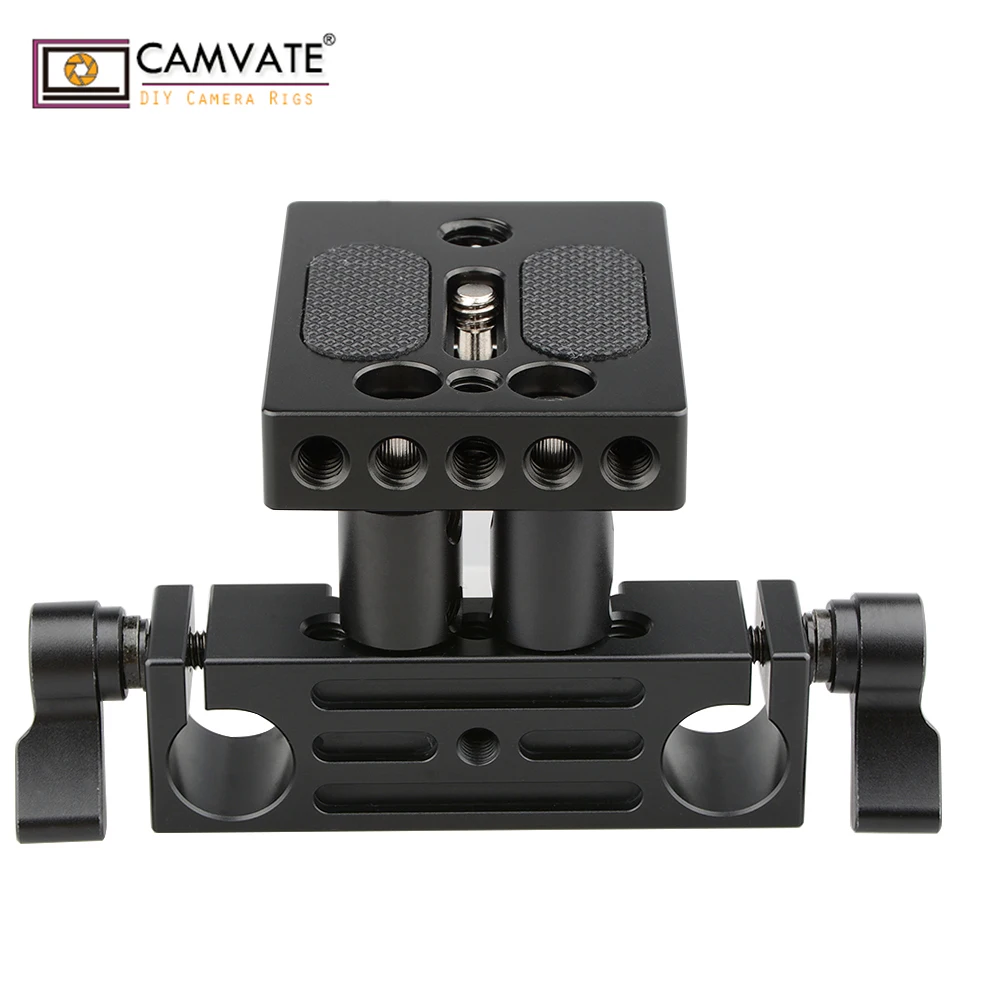 CAMVATE DSLR Baseplate Mount w/ Railblock Height Riser for 15mm Rail Rod Support System C1237 camera photography accessories
CAMVATE DSLR Baseplate Mount w/ Railblock Height Riser for 15mm Rail Rod Support System C1237 camera photography accessories