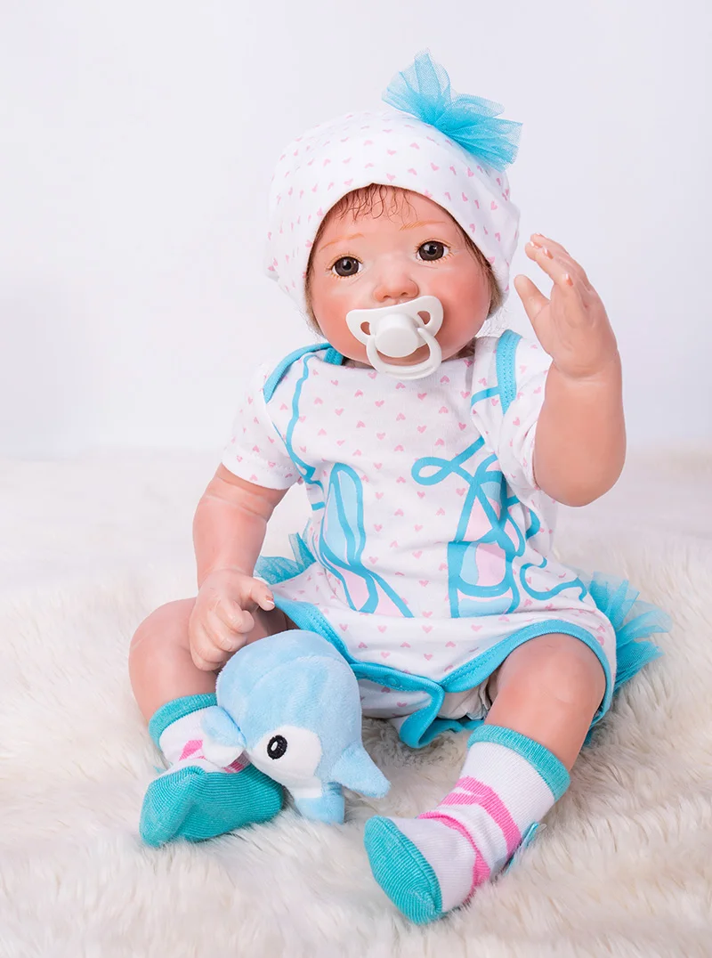 19inch 50cm Silicone baby reborn dolls, lifelike doll reborn babies toys for girl blue princess gift brinquedos for kids
19inch 50cm Silicone baby reborn dolls, lifelike doll reborn babies toys for girl blue princess gift brinquedos for kids