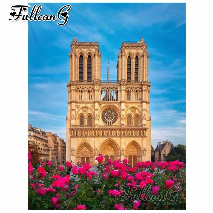 FULLCANG diy 5d diamond mosaic paris castle and flowers diamond painting notre dame full drill square/round embroidery FC1321
FULLCANG diy 5d diamond mosaic paris castle and flowers diamond painting notre dame full drill square/round embroidery FC1321