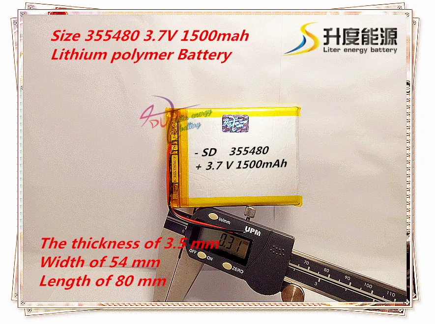 best battery brand Size 355480 3.7V 1500mah 355580 Lithium polymer Battery with Protection Board For MP4 GPS Tablet PCs
best battery brand Size 355480 3.7V 1500mah 355580 Lithium polymer Battery with Protection Board For MP4 GPS Tablet PCs
