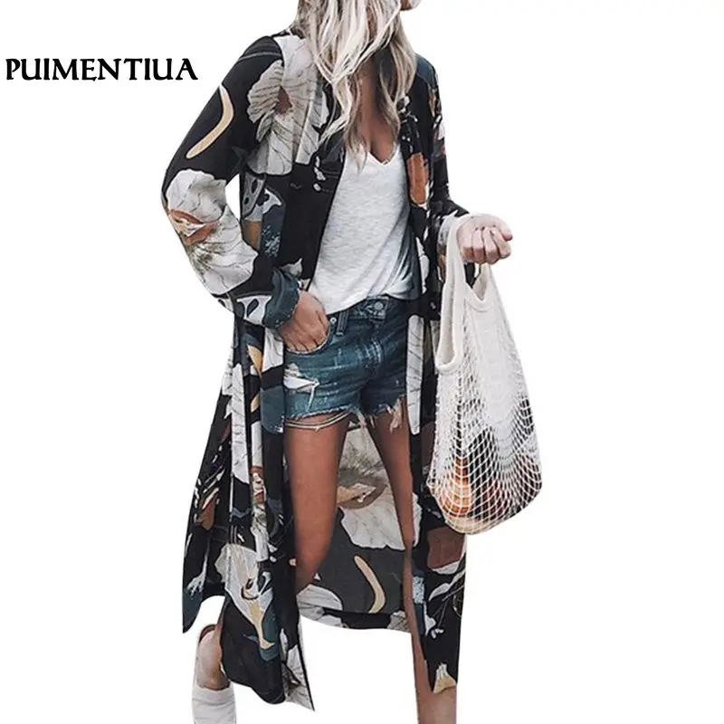 Puimentiua Women Chiffon Kimono Cardigan Floral Print Long Sleeve Blouse Summer Beach Cover Up Long Tops Ladies Boho Shirts 2018
Puimentiua Women Chiffon Kimono Cardigan Floral Print Long Sleeve Blouse Summer Beach Cover Up Long Tops Ladies Boho Shirts 2018