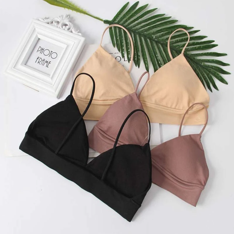 Triangle Bra For Women Bralette Backless Bra Bandeau Slim Sexy Lingerie Bralett Solid Tanks Underwear Lady Wrap Z0763
Triangle Bra For Women Bralette Backless Bra Bandeau Slim Sexy Lingerie Bralett Solid Tanks Underwear Lady Wrap Z0763