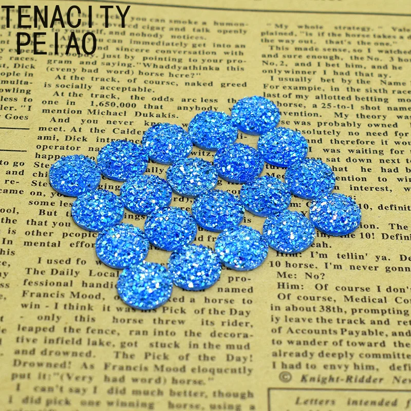 20pc/lot 12mm Blue Color Natural Ore Style Flatback Resin Cabochons Craft for Earrings/ring Accessories Jewelry Finding Supplies
20pc/lot 12mm Blue Color Natural Ore Style Flatback Resin Cabochons Craft for Earrings/ring Accessories Jewelry Finding Supplies