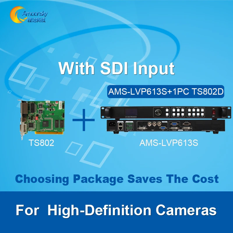 AMS-LVP613S led video wall controller led video seamless switcher sdi video processor inserted one piece linsn ts802d
AMS-LVP613S led video wall controller led video seamless switcher sdi video processor inserted one piece linsn ts802d