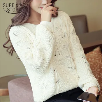 2018 autumn women fashion swesters Korean version winter long sleeve sweater women loose white bottom feminine clothes 1416 45
2018 autumn women fashion swesters Korean version winter long sleeve sweater women loose white bottom feminine clothes 1416 45