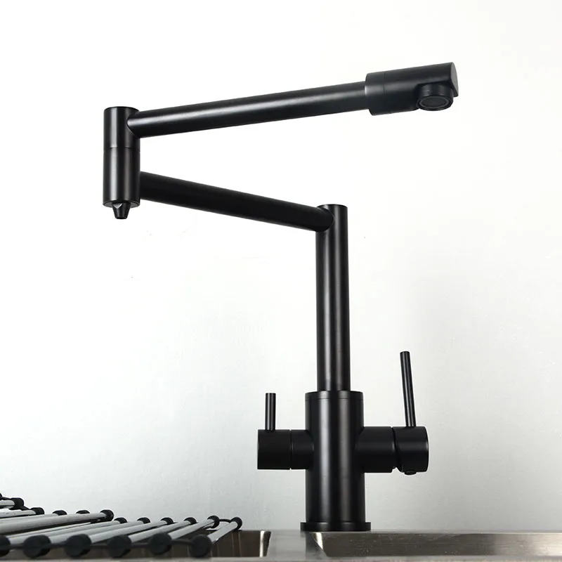Hot & Cold Drinking Water Kitchen Faucet Double Handles Deck Mount Brass Kitchen Sink Rotation Mixer Water 3 Ways Water Tap
Hot & Cold Drinking Water Kitchen Faucet Double Handles Deck Mount Brass Kitchen Sink Rotation Mixer Water 3 Ways Water Tap
