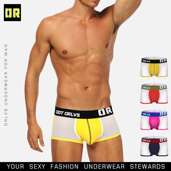 ORLVS Sexy Boxer Men Underwear Mesh Man Underpants Boxer Men Cotton Gifts For Mens Boxer Cueca Gay Male Panties OR148
ORLVS Sexy Boxer Men Underwear Mesh Man Underpants Boxer Men Cotton Gifts For Mens Boxer Cueca Gay Male Panties OR148