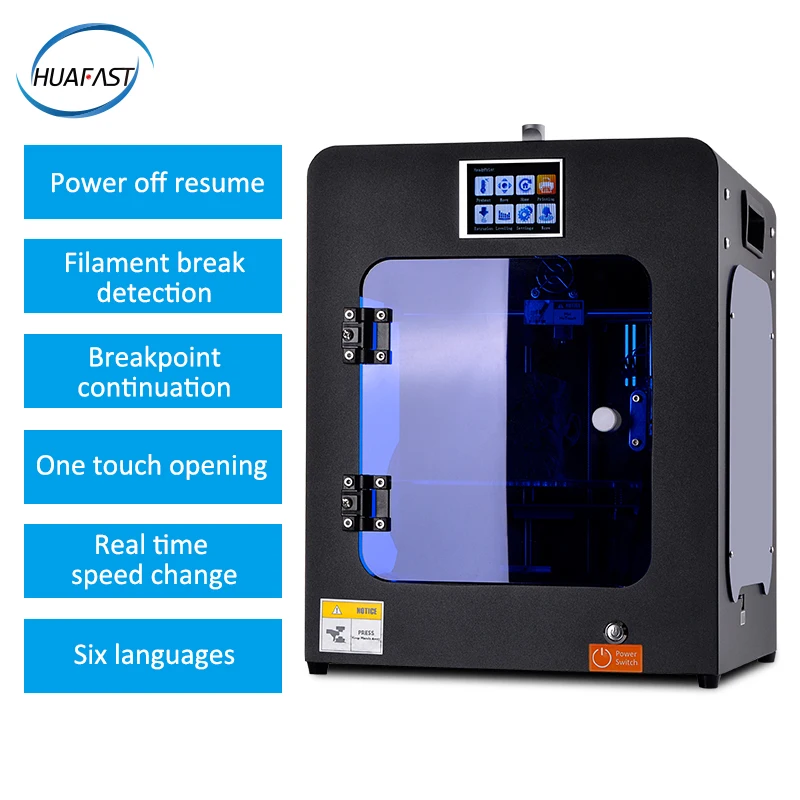 HUAFAST imprimante 3d printer mini size 150x135x150mm High Precision limit switch enclosed abs pla filament extruder
HUAFAST imprimante 3d printer mini size 150x135x150mm High Precision limit switch enclosed abs pla filament extruder