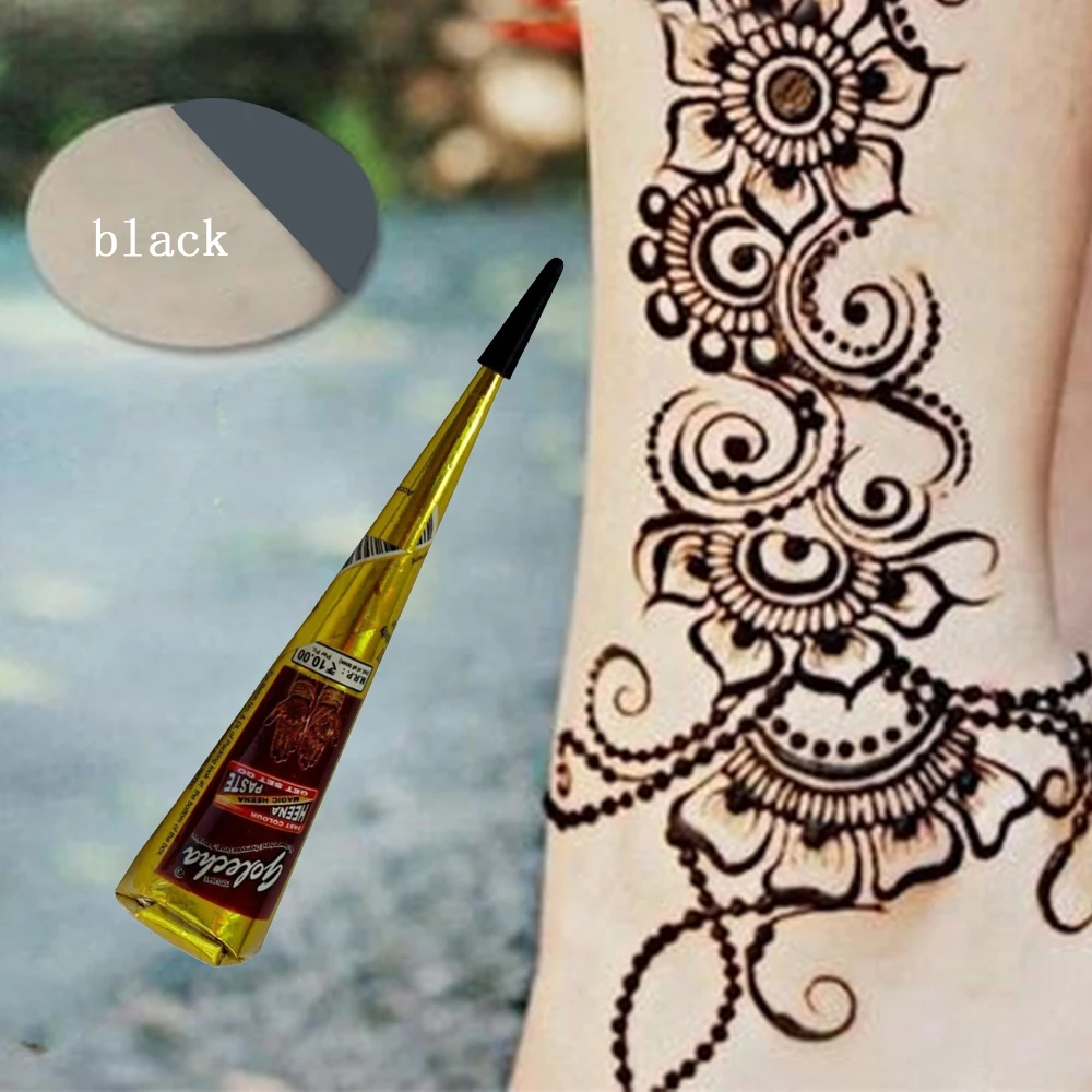 Tattoo Cream Black Natural Herbal Henna Natural Tube Cones Indian Tattoos Body Art Kit Paint Tool 25G
Tattoo Cream Black Natural Herbal Henna Natural Tube Cones Indian Tattoos Body Art Kit Paint Tool 25G