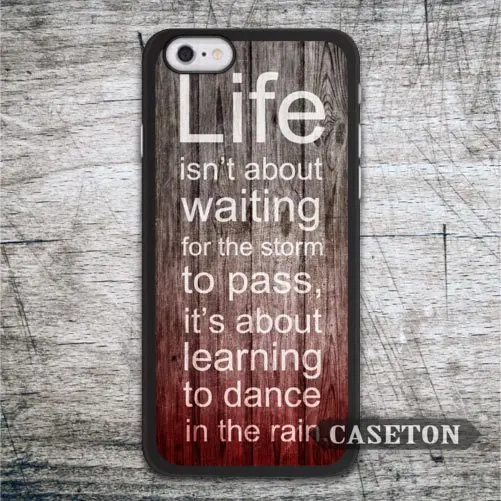 Life Quote On Red Wood font b Case b font For font b iPhone b font