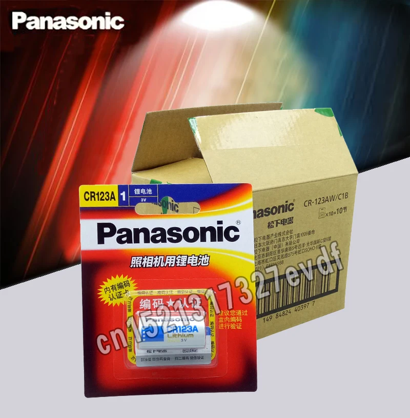 5pcs New Original Panasonic CR123A CR17345 3V Lithium Battery Camera Non-rechargeable Batteries
5pcs New Original Panasonic CR123A CR17345 3V Lithium Battery Camera Non-rechargeable Batteries